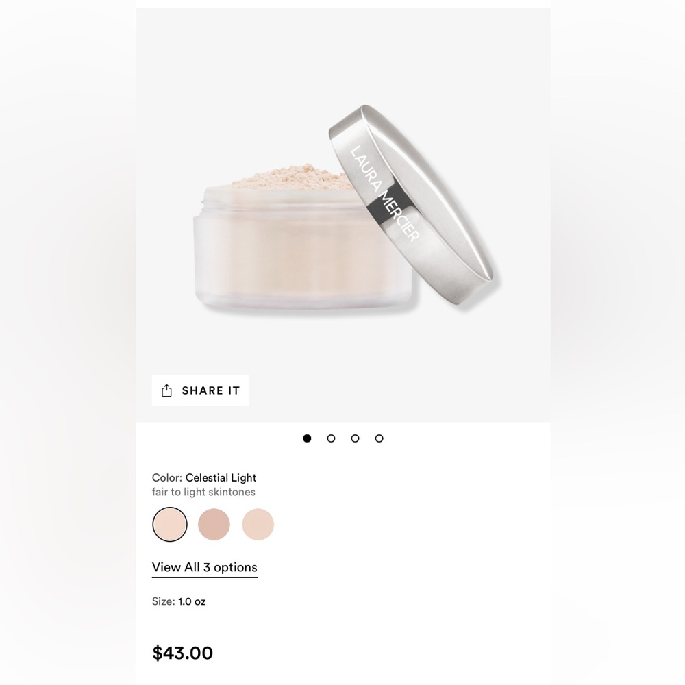 Laura mercier translucent setting powder- light catcher